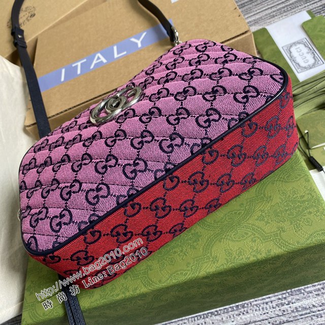 Gucci新款女包 古馳GG Marmont系列單肩斜挎包 Gucci相機包 447632  ydg3255
